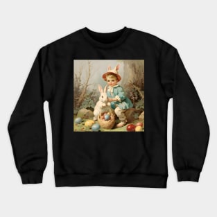 Vintage Easter Postcard Design Crewneck Sweatshirt